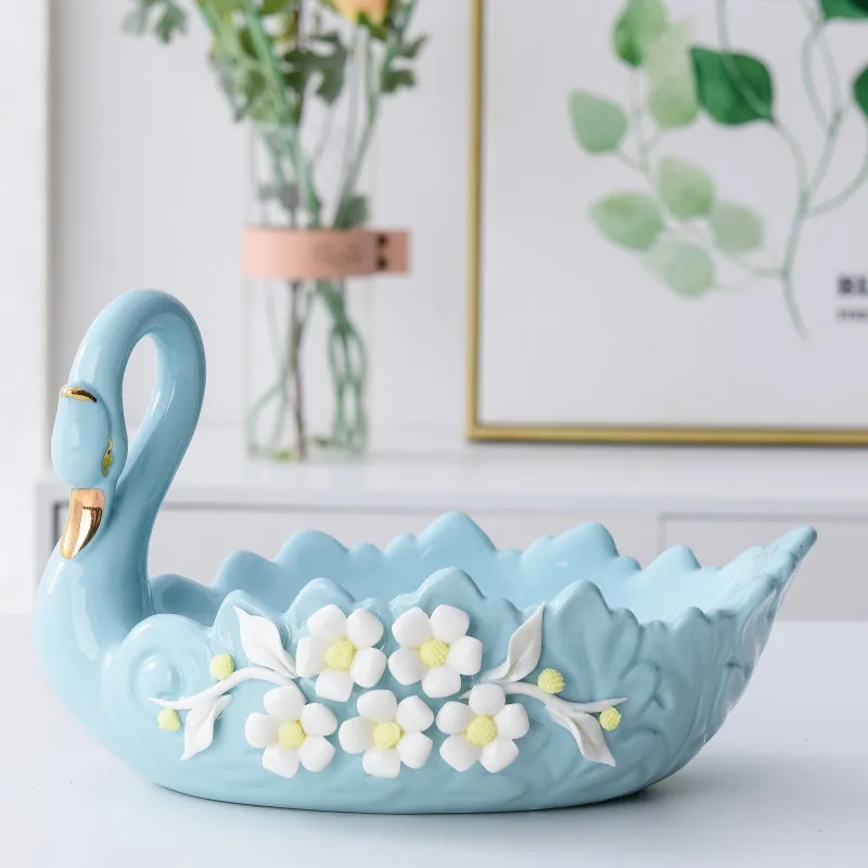 Fruit Plate Restaurant Table Decoration Swan Ceramic Household Simple Candy Plate Storage
Fruit Plate Restaurant Table Decoration Swan Ceramic Household Simple Candy Plate Storage