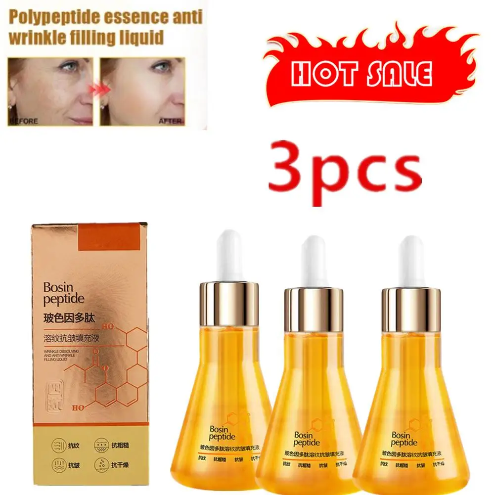 3pcs 50ml Bosin Peptide Reversal Serum Palmitoyl Peptide Stimulates And Filling Liquid Dissolving Wrinkle Collagen Oil
3pcs 50ml Bosin Peptide Reversal Serum Palmitoyl Peptide Stimulates And Filling Liquid Dissolving Wrinkle Collagen Oil