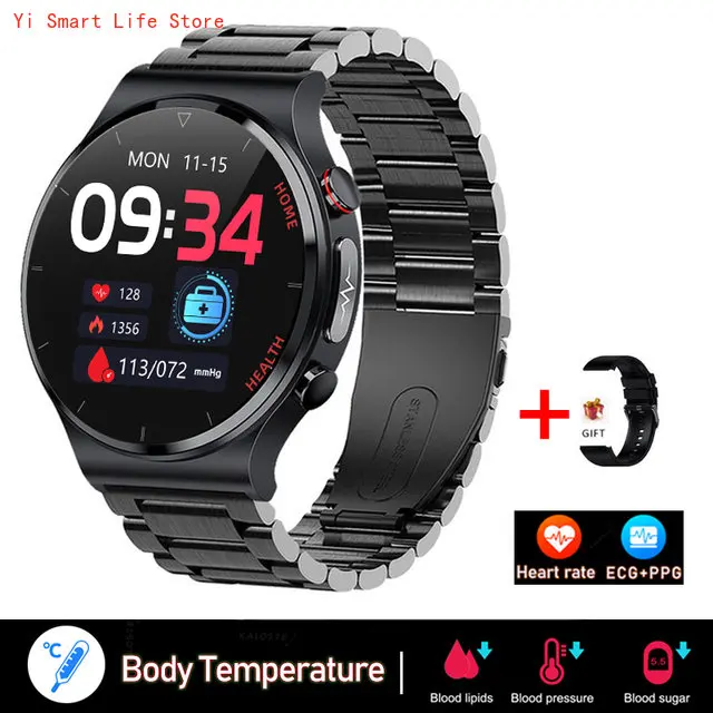 Smart Watch Men Laser Therapy ECG Accurate SPO2 BP Heart Rate Blood Pressure Body Temperature Monitor Motion Tracking Smartwatch
Smart Watch Men Laser Therapy ECG Accurate SPO2 BP Heart Rate Blood Pressure Body Temperature Monitor Motion Tracking Smartwatch