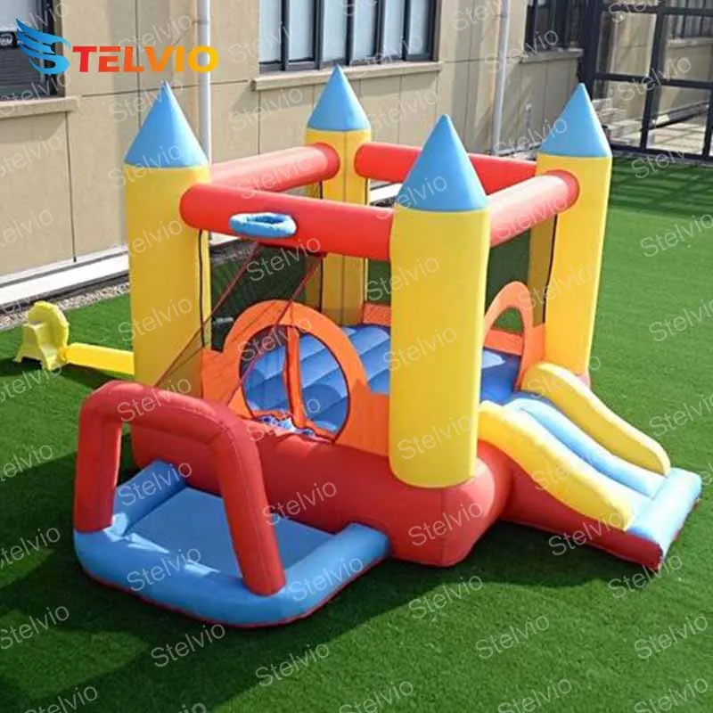 

Inflatable Bounce House With Slide Bouncy Castle Blower For 3 Kids Jumper Jump jumping Indoor/Outdoor Commercial Water Park