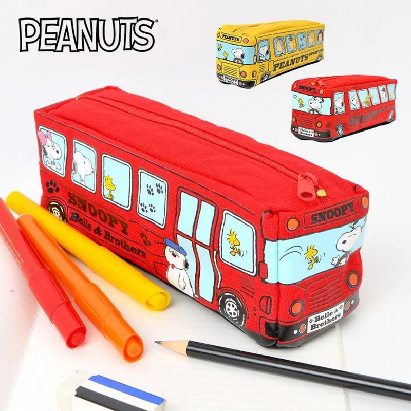 New Kawaii Snoopy Cute Anime Toys Cartoon Car Model Large Capacity Pencil Case Canvas Bus Car Stationery Bag Kids Birthday Gifts
New Kawaii Snoopy Cute Anime Toys Cartoon Car Model Large Capacity Pencil Case Canvas Bus Car Stationery Bag Kids Birthday Gifts