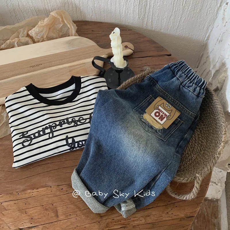Children's Jeans2024Spring Men's Korean-Style Ripped Label-Ordered Trousers Casual Pants Fashion F0297-WS
Children's Jeans2024Spring Men's Korean-Style Ripped Label-Ordered Trousers Casual Pants Fashion F0297-WS