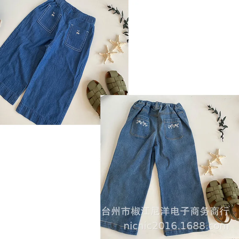 

Jenny&Dave Popular 2022 Spring/Summer New Women's Treasure Girls' Cowboy Horn Versatile Pants Girls