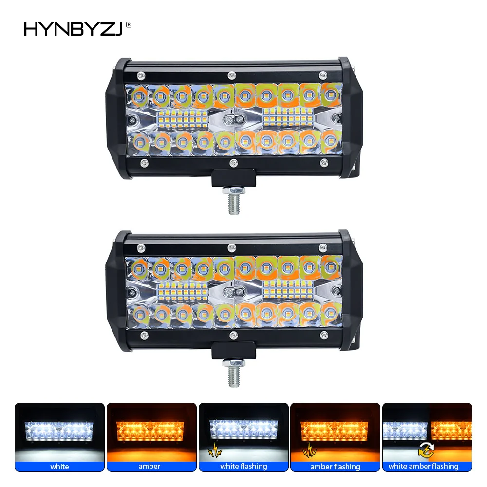 

HYNBYZJ 180W Car Spotlight LED Offroad Work Lights 7 Inch Square Fog Lamp for Motorbike Scooter 4x4 Truck Snow Plow SUV 4WD