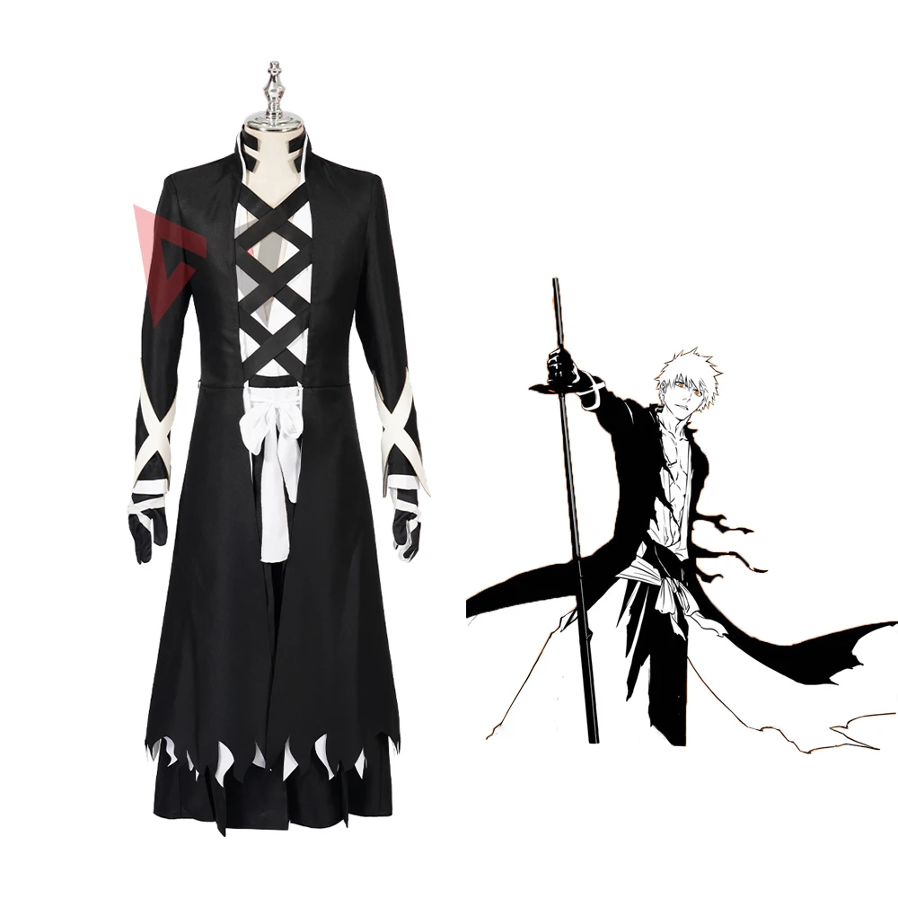 New Anime Bleach Thousand-Year Blood War Kurosaki ichigo Bankai Cosplay Costume For Game Party Men Set
New Anime Bleach Thousand-Year Blood War Kurosaki ichigo Bankai Cosplay Costume For Game Party Men Set