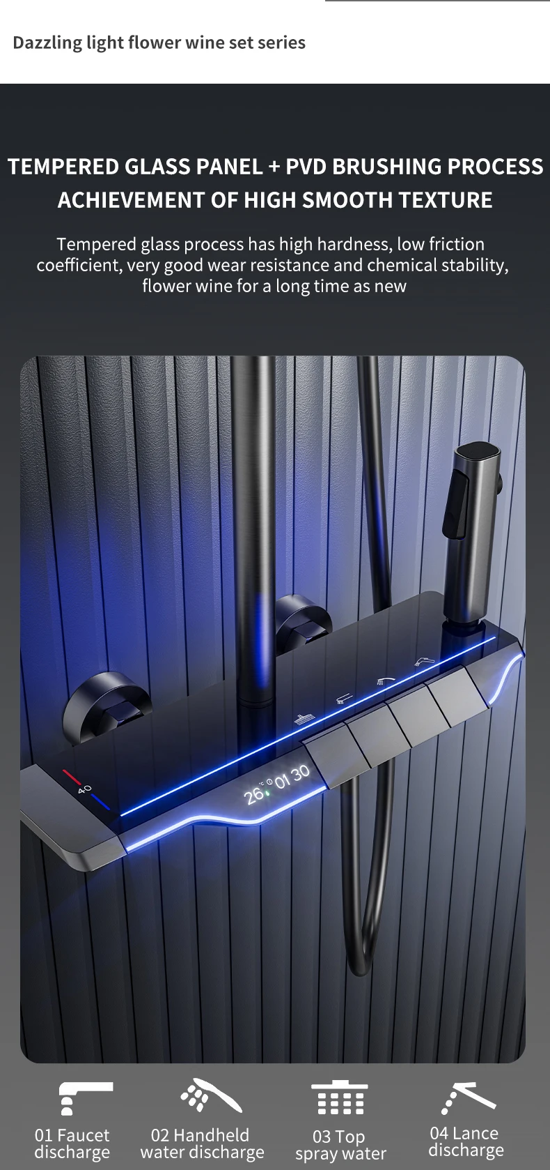 Smart Shower System Thermostatic Head For Bathroom Brass Household Digital Display Set Wall Mount Rainfall shower 4 Mallzona S69d392f8b632493ca030b23cb96702e3T Smart Shower System Thermostatic Head For Bathroom Brass Household Digital Display Set Wall Mount Rainfall shower Mallzona