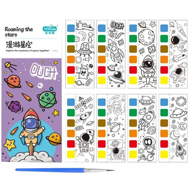 Pocket Watercolor Book Montessori Portable Watercolor Paint Bookmark Kit Early Educational Painting Toys Suitable for Kids Paint
Pocket Watercolor Book Montessori Portable Watercolor Paint Bookmark Kit Early Educational Painting Toys Suitable for Kids Paint