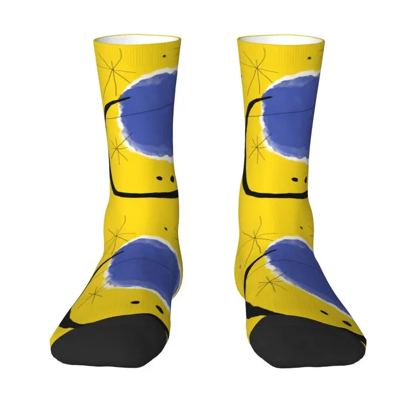 

Funny The Gold Of The Azure Socks Women Men Warm 3D Print Joan Miro Abstract Art Sports Football Socks