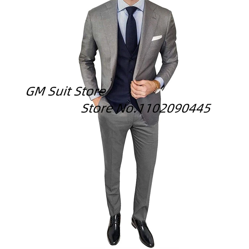 Fashion Suits For Men Slim Fit 3-Piece One Button Wedding Party Blazer Jacket Tux Vest & Trousers
Fashion Suits For Men Slim Fit 3-Piece One Button Wedding Party Blazer Jacket Tux Vest & Trousers
