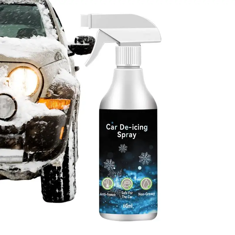 

60ml Windshield Glass Deicer Car Deicing Spray Agent Snow Melting Effective Rapid Thawing Ice Melt Spray Defrosting Snow Remover