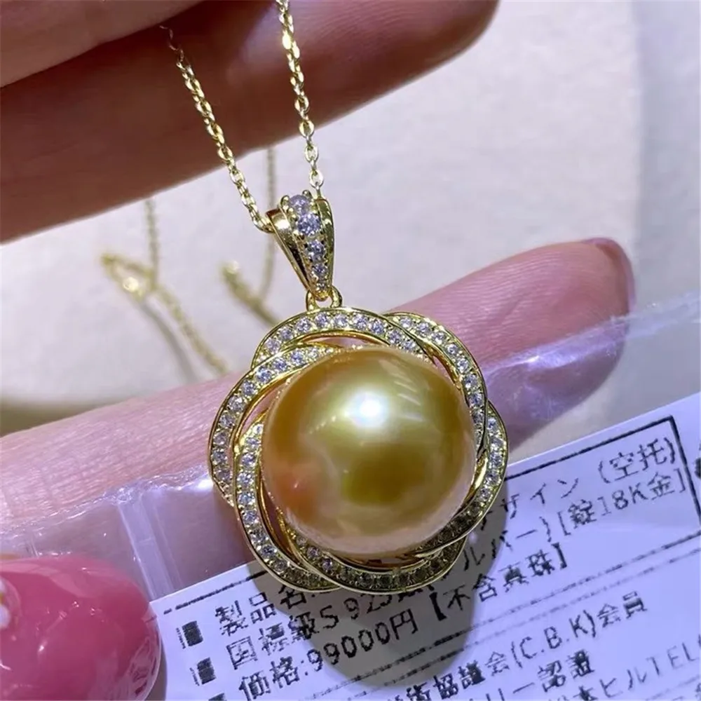 DIY Pearl Mini S925 Sterling Silver Pendant with Empty Holder Gold Silver Necklace Pendant with 10-12mm Beads
DIY Pearl Mini S925 Sterling Silver Pendant with Empty Holder Gold Silver Necklace Pendant with 10-12mm Beads