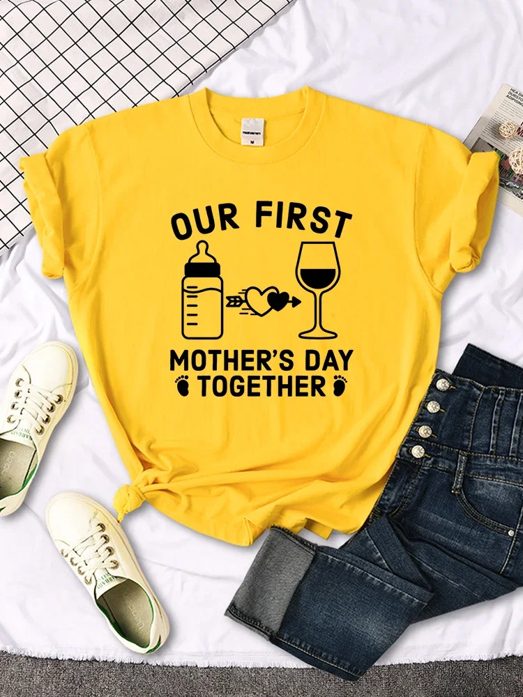 T-Shirt Our First Mother'S Day Together Print Crop Top Trend Hip Hop Tee Shirt Individual Casual Top Loose Hipster Softtee Tee
T-Shirt Our First Mother'S Day Together Print Crop Top Trend Hip Hop Tee Shirt Individual Casual Top Loose Hipster Softtee Tee