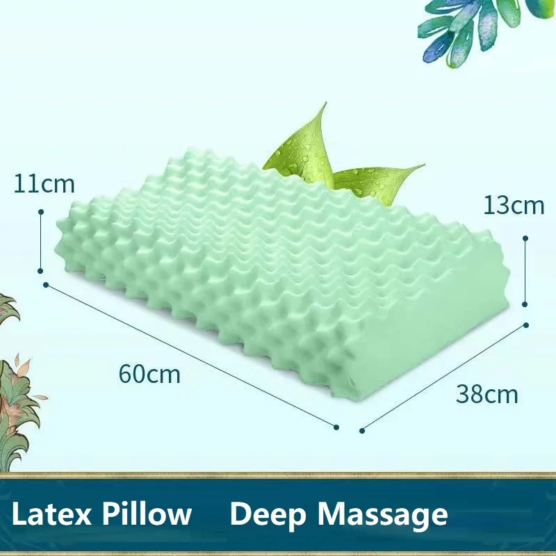 Natural Latex Pillow Orthopedic Cervical Massage Neck Pillow Pressure Release Sleeping Pillows for Bedroom with Pillowcase
Natural Latex Pillow Orthopedic Cervical Massage Neck Pillow Pressure Release Sleeping Pillows for Bedroom with Pillowcase