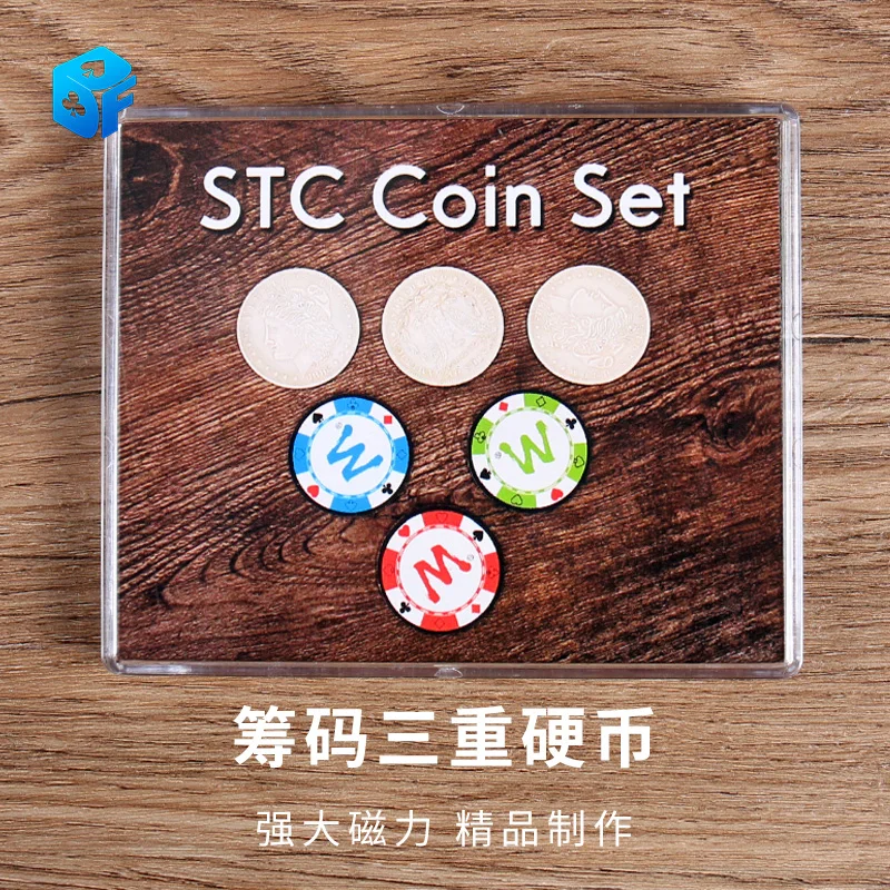 STC Coin Set Coin Change Penetrate Magia Close Up Illusions Magic Tricks Gimmick Props Multiplying Silver Coins to Chip Magica
STC Coin Set Coin Change Penetrate Magia Close Up Illusions Magic Tricks Gimmick Props Multiplying Silver Coins to Chip Magica