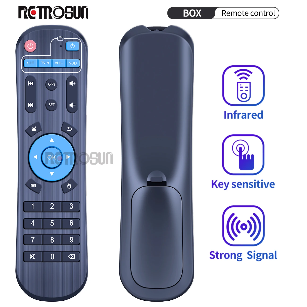 Для смартфона MXQ H96 Pro T9 Mini T95Z, пульт дистанционного управления для приставки Smart TV, контроллер, медиаплеер
Для смартфона MXQ H96 Pro T9 Mini T95Z, пульт дистанционного управления для приставки Smart TV, контроллер, медиаплеер