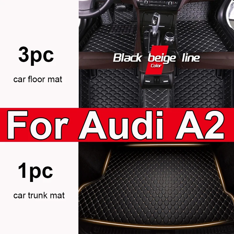 Автомобильный напольный коврик для Audi A2 8Z 2000 ~ 2005, 5-местный водный коврик, автомобильный матовый напольный ковер, кожаный коврик, автомобильные аксессуары, детали интерьера
Автомобильный напольный коврик для Audi A2 8Z 2000 ~ 2005, 5-местный водный коврик, автомобильный матовый напольный ковер, кожаный коврик, автомобильные аксессуары, детали интерьера
