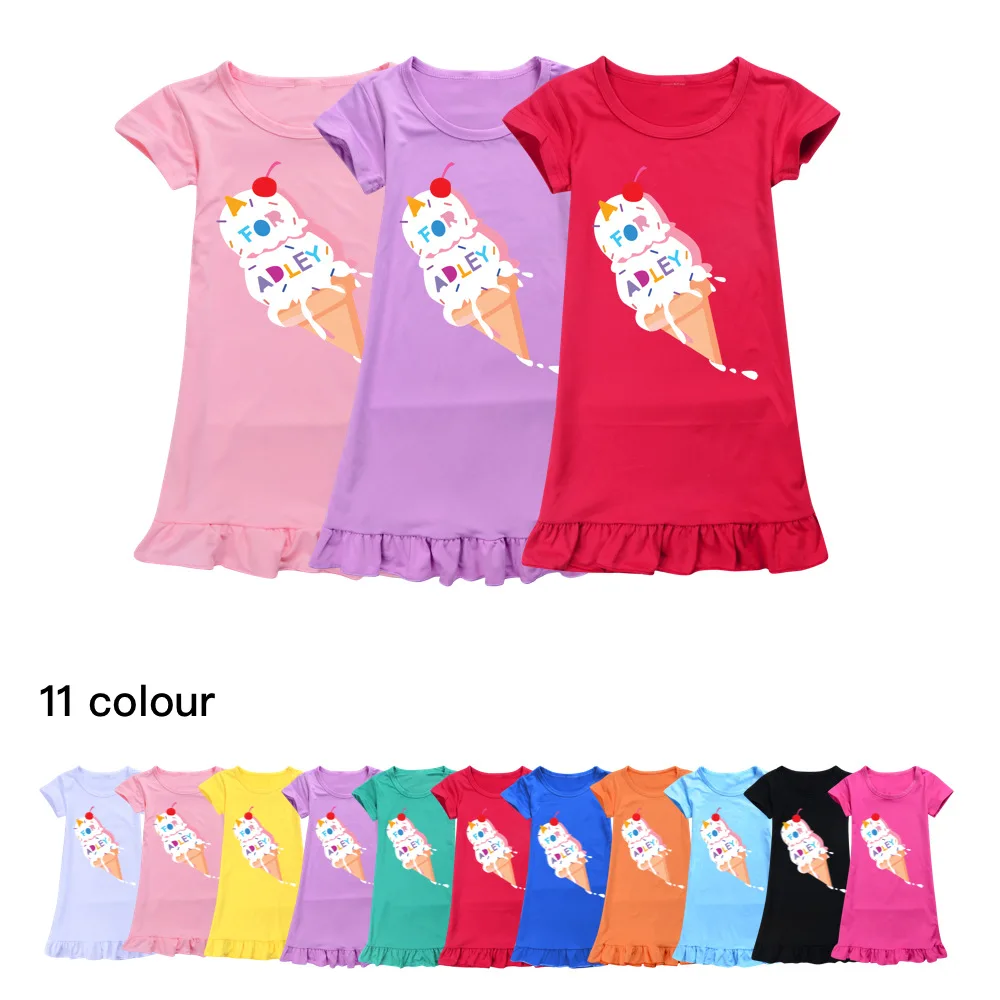 A FOR ADLEY Kids Dress Sleepwear Girl Cartoon Pajamas Children's Home Clothes Baby Nightgown Clothing Summer New Dresses
A FOR ADLEY Kids Dress Sleepwear Girl Cartoon Pajamas Children's Home Clothes Baby Nightgown Clothing Summer New Dresses
