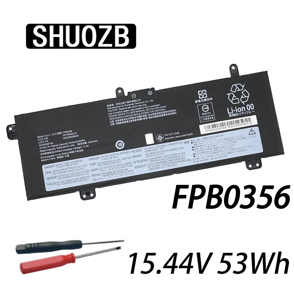 New FPB0356 Laptop Battery For Fujitsu CP790492-01 GC020028N00 15.44V 53WH 3435mAh SHUOZB Free Tools
New FPB0356 Laptop Battery For Fujitsu CP790492-01 GC020028N00 15.44V 53WH 3435mAh SHUOZB Free Tools