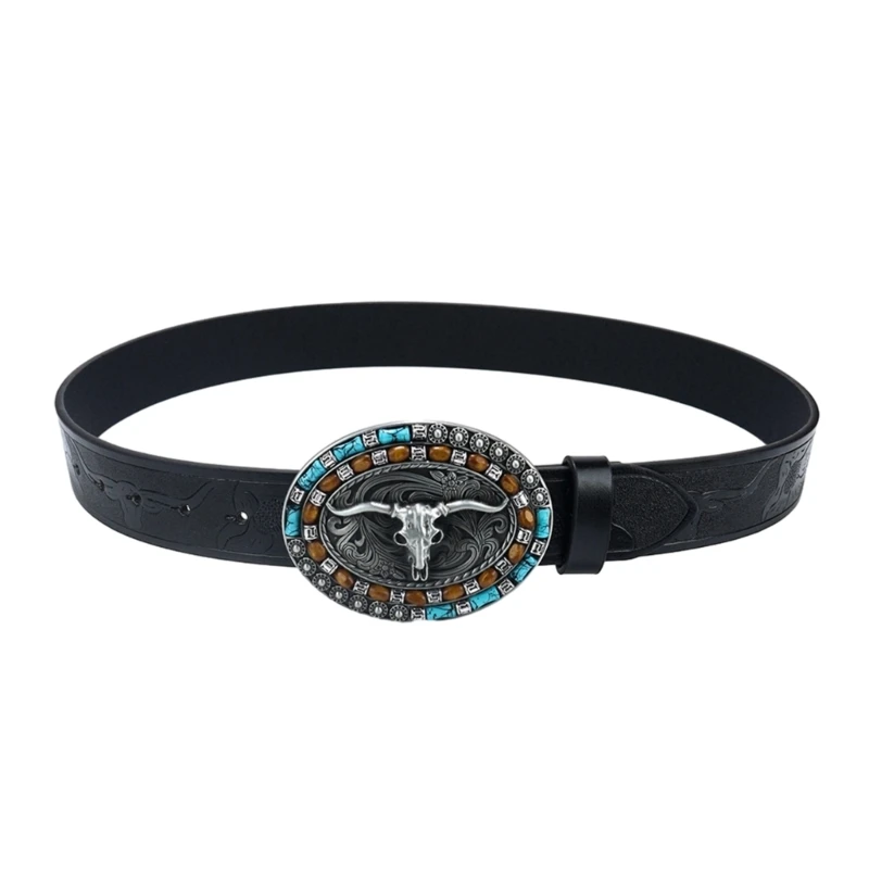 Man Relief Bull Head Belt for Dresses Teens Waist Belt Non-slip Belt for Jeans
Man Relief Bull Head Belt for Dresses Teens Waist Belt Non-slip Belt for Jeans