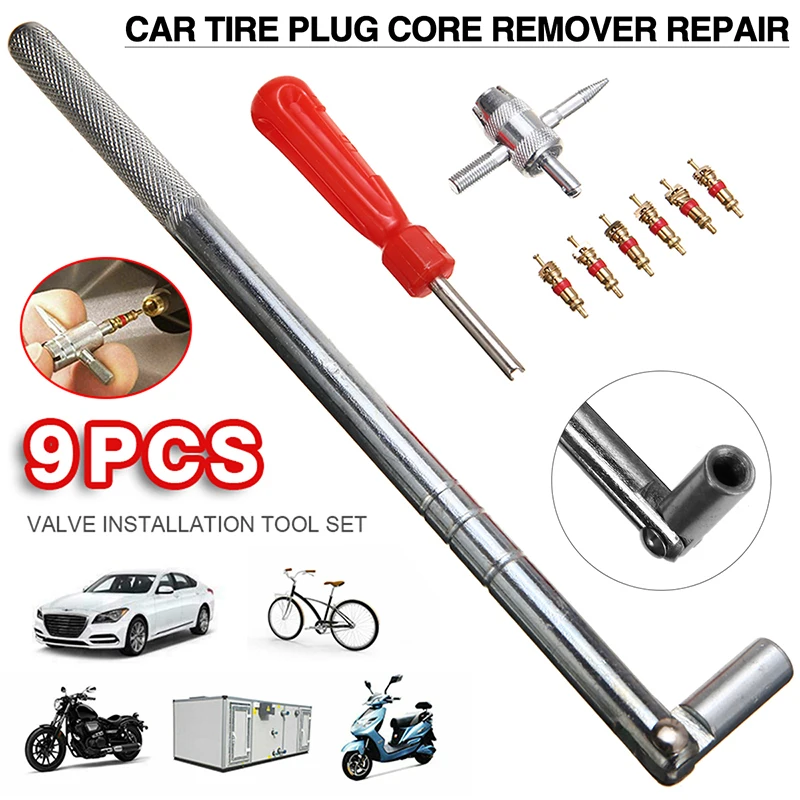 Mayitr 9pcs Car Tire Repair Tools Set Durable Brass Valve Cores Stem Puller Tool Auto Remover Accessories
Mayitr 9pcs Car Tire Repair Tools Set Durable Brass Valve Cores Stem Puller Tool Auto Remover Accessories