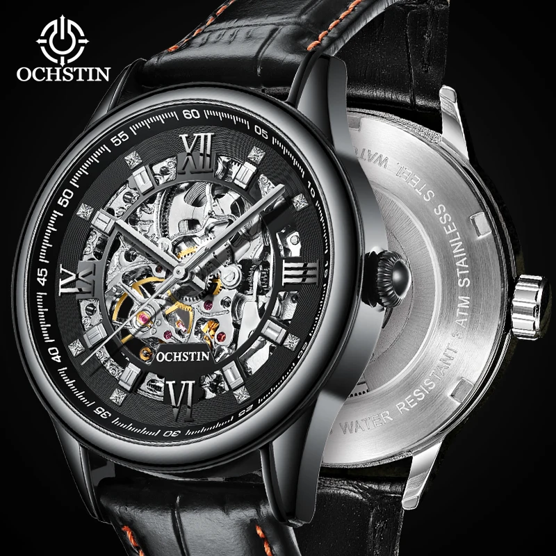 

OCHSTIN Top Brand Sports Men Mechanical Wristwatch Sapphire Luxury Automatic Watch Men's Stainless Steel Waterproof Clock