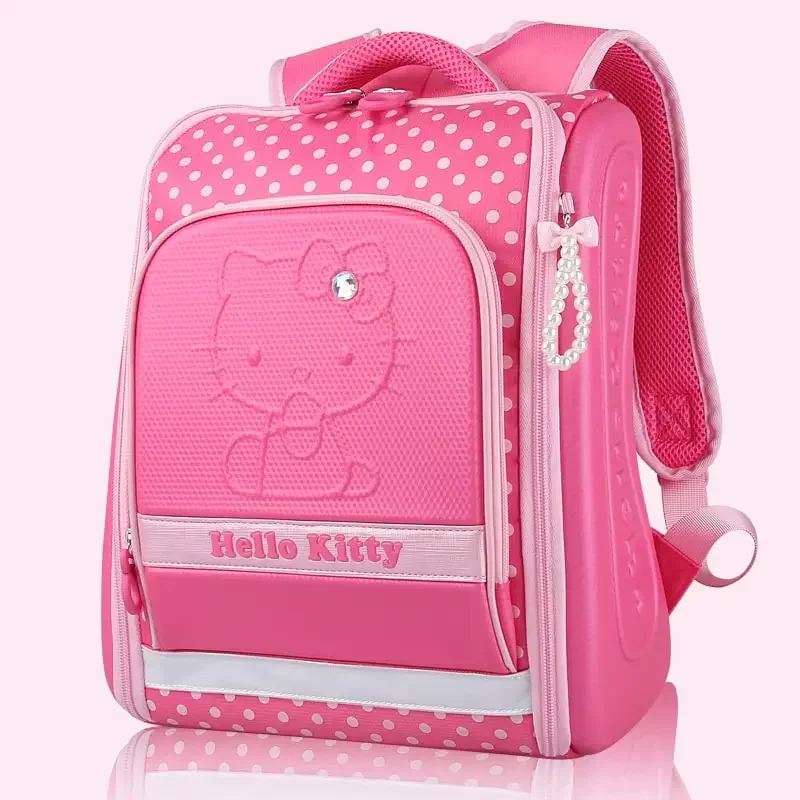 

Sanrioed Anime Hello Kitty Cute Children Backpack Schoolbags Student Cartoon Organizer Shoulder Bag Birthdays Gift for Friend
