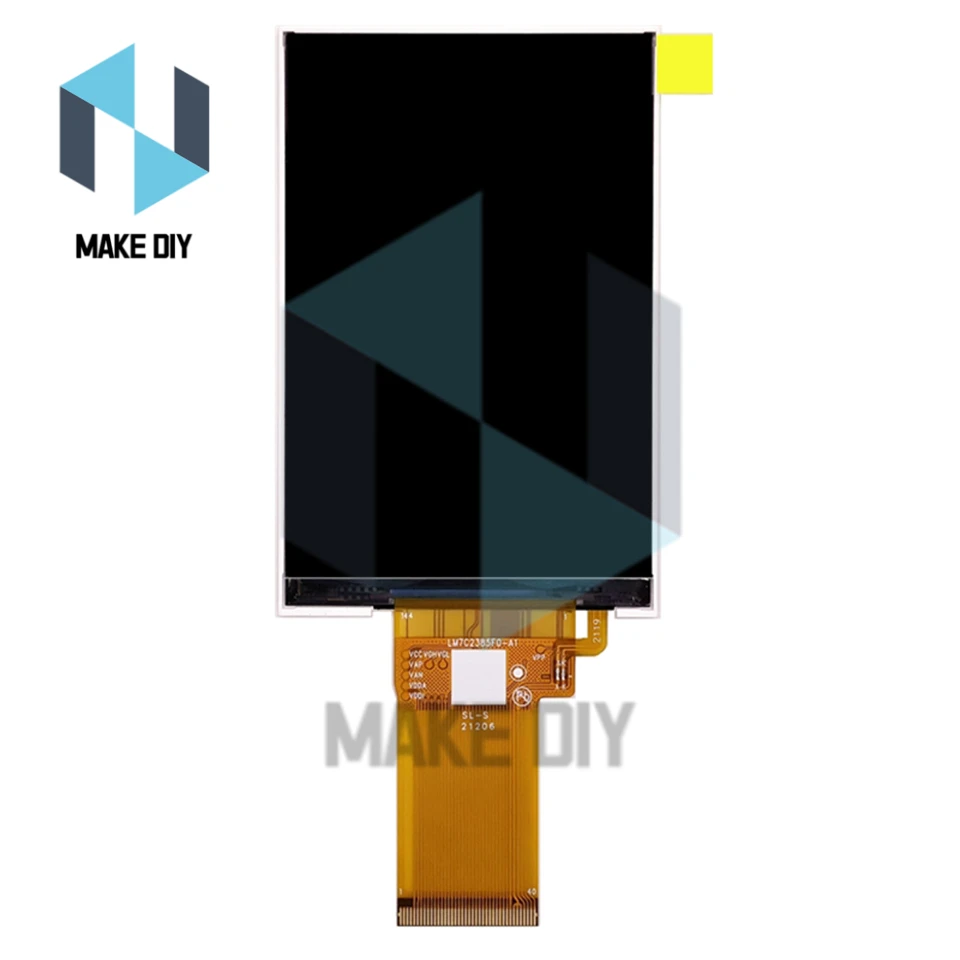 3.5 Inch TFT LCD Module 480*320 40 Pin ST7796U Driver MCU 8/16 Bit Parallel Port RGB Full Color Display Screen For Arduino
3.5 Inch TFT LCD Module 480*320 40 Pin ST7796U Driver MCU 8/16 Bit Parallel Port RGB Full Color Display Screen For Arduino