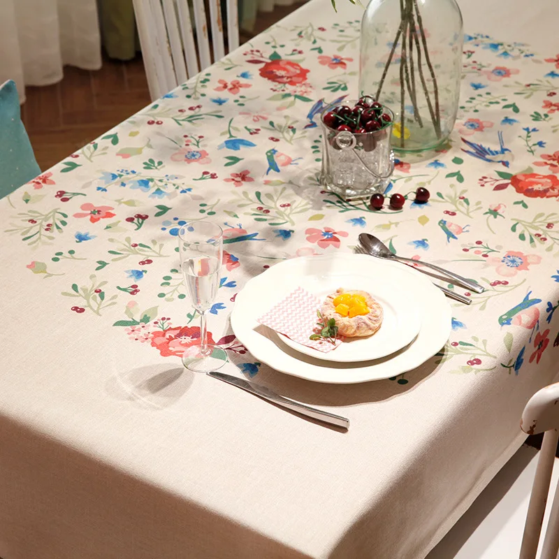 Digital printed tablecloth American thickened cotton linen table cloth tea table cloth pastoral style cover cloth
Digital printed tablecloth American thickened cotton linen table cloth tea table cloth pastoral style cover cloth