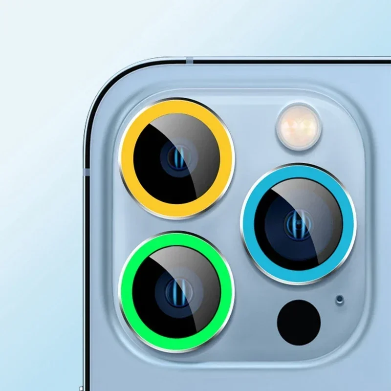 2-3Pcs Luminous Camera Lens Protector For IPhone 17 15 16 Pro Max Protective Ring Glass For IPhone 16 14 Plus Back Len Glass 2-3Pcs Luminous Camera Lens Protector For IPhone 17 15 16 Pro Max Protective Ring Glass For IPhone 16 14 Plus Back Len Glass