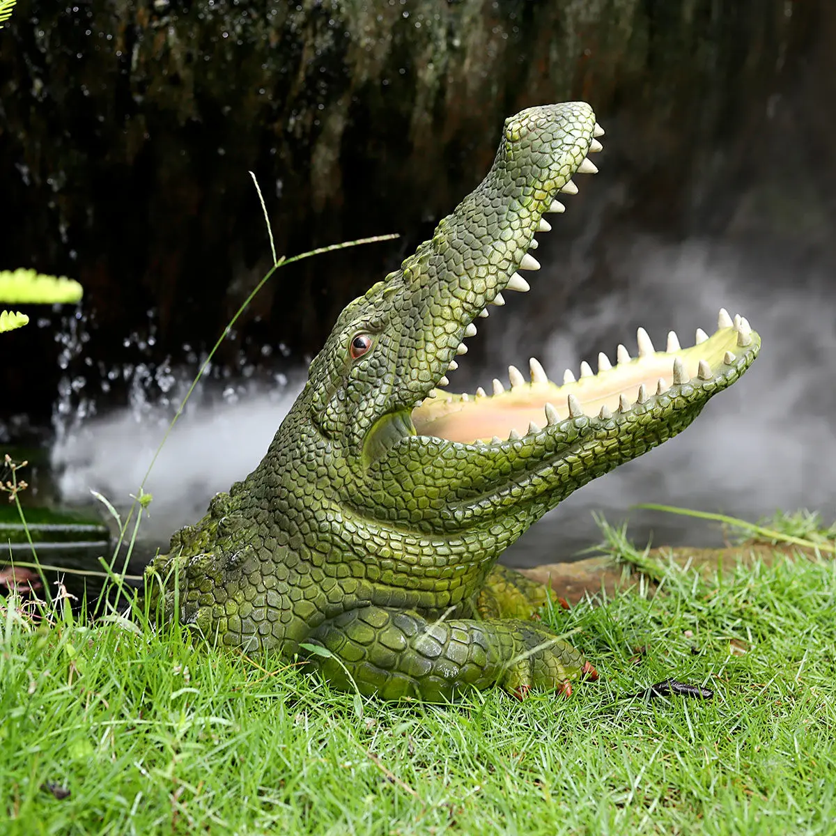 Simulation Crocodile Head Resin Ornament Landscape Layout Garden Sculpture Craft Courtyard Balcony Outdoor Figurines Decoration 
Simulation Crocodile Head Resin Ornament Landscape Layout Garden Sculpture Craft Courtyard Balcony Outdoor Figurines Decoration