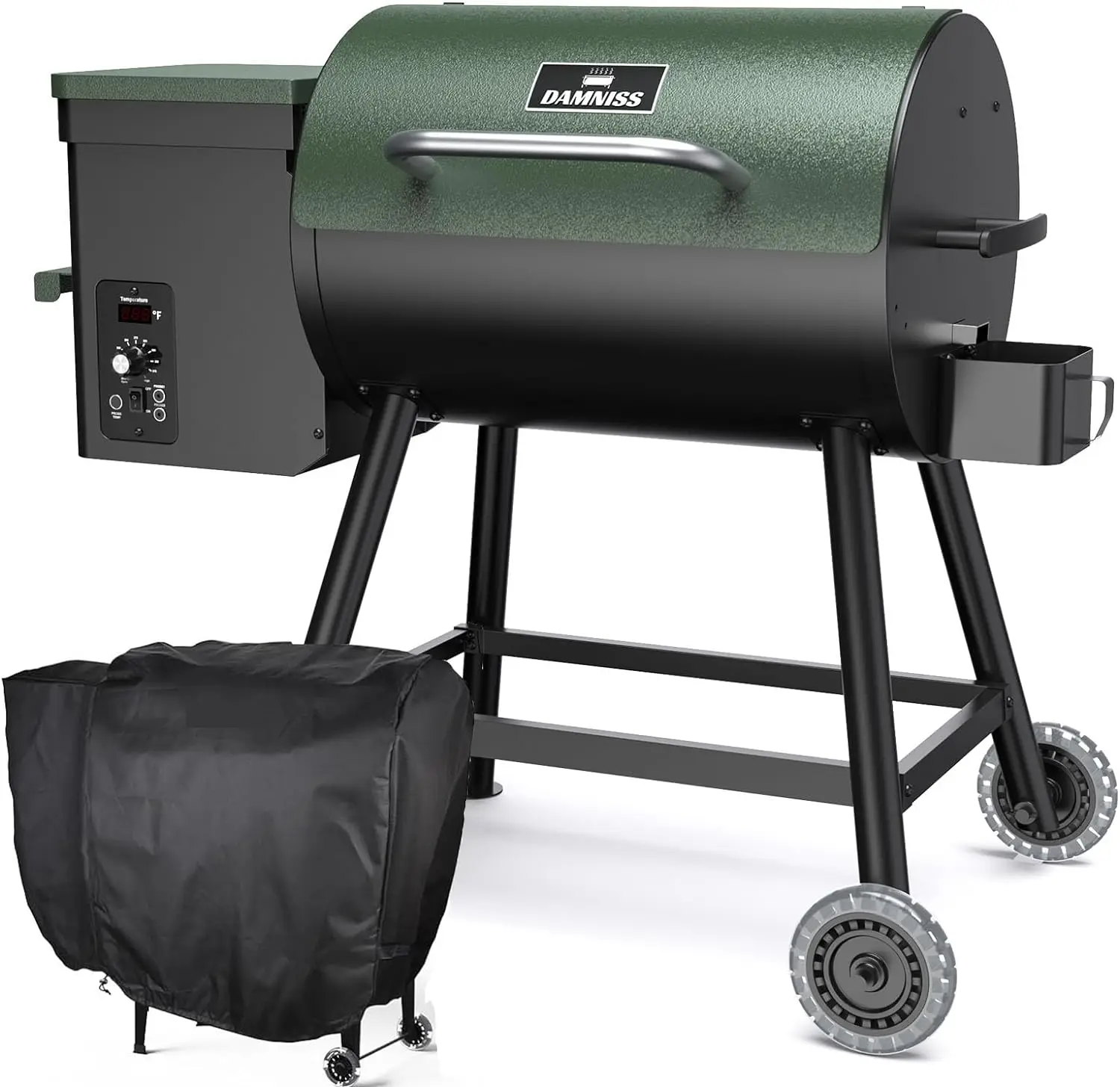 Wood Pellet Grill & Smoker 8-in-1 Pellet Grill with Automatic Temperature Control, & Rain Cover 456 Sq in Area for Backyard
Wood Pellet Grill & Smoker 8-in-1 Pellet Grill with Automatic Temperature Control, & Rain Cover 456 Sq in Area for Backyard