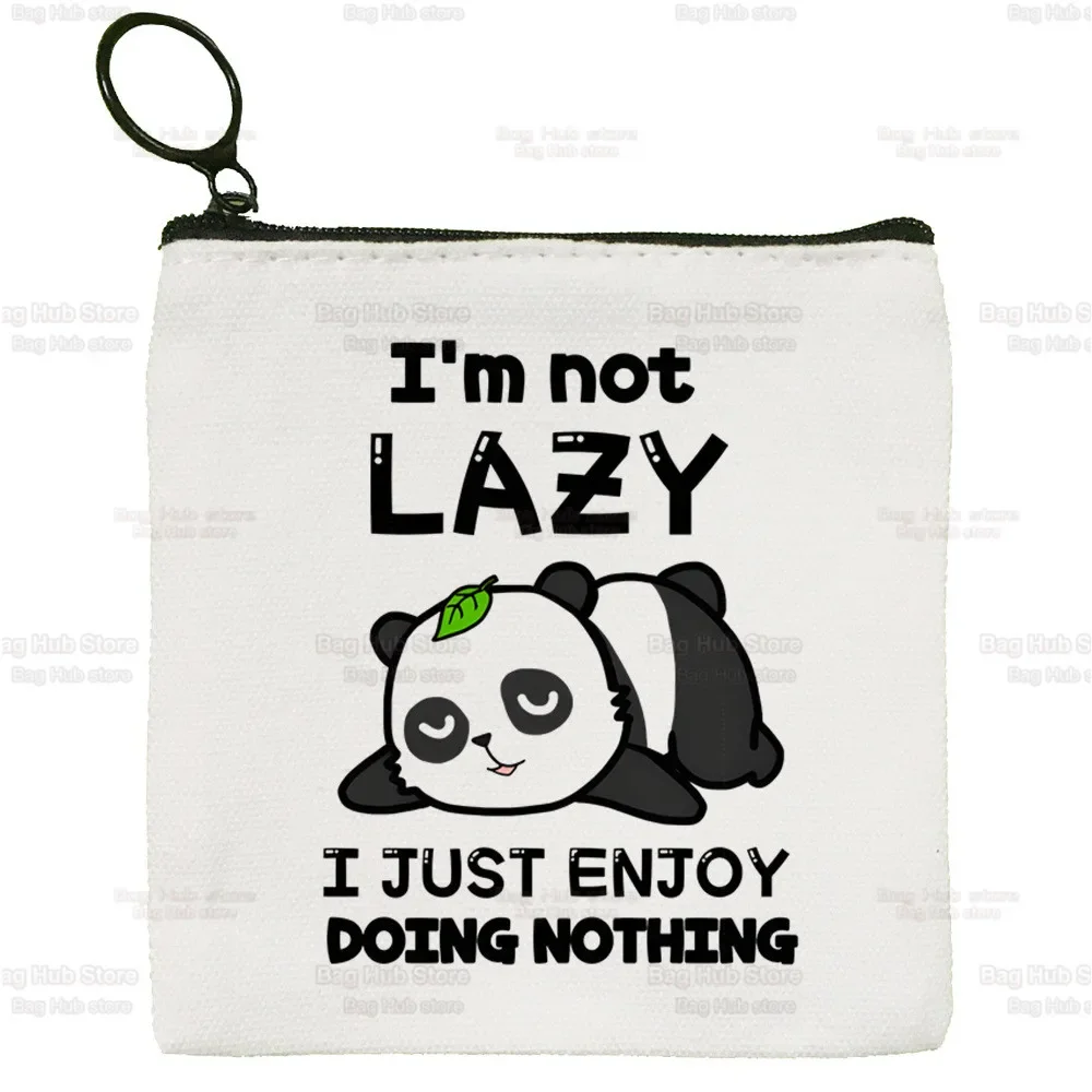 Panda I'm Not Lazy I Just Enjoy Doing Nothing Coin Purse Female Small Purse Mini Clutch Bag Cute Canvas Key Case Coin Purse
Panda I'm Not Lazy I Just Enjoy Doing Nothing Coin Purse Female Small Purse Mini Clutch Bag Cute Canvas Key Case Coin Purse