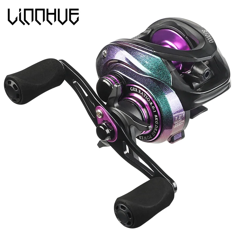 LINNHUE Fishing Reel New Baitcasting Reel BJ2000 5+1BB Max Drag 8kg Fishing Reel For Saltwater Reel Casting Carp Fishing
LINNHUE Fishing Reel New Baitcasting Reel BJ2000 5+1BB Max Drag 8kg Fishing Reel For Saltwater Reel Casting Carp Fishing