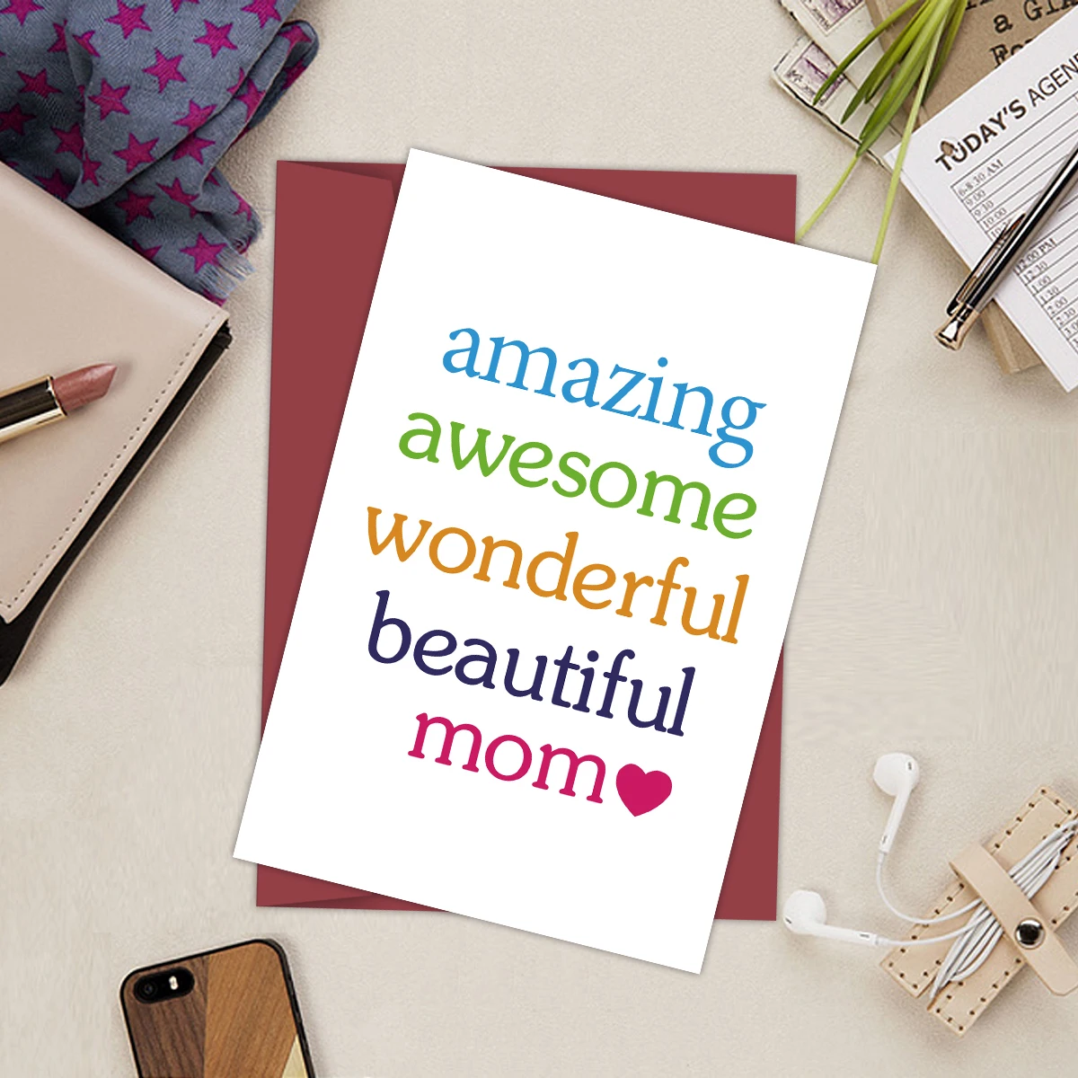 1PC Mother's Day Card, Birthday Gift For Mom, Holiday Gift Card, Greeting Card, Show Love, Including Envelope And Greeting Card
1PC Mother's Day Card, Birthday Gift For Mom, Holiday Gift Card, Greeting Card, Show Love, Including Envelope And Greeting Card