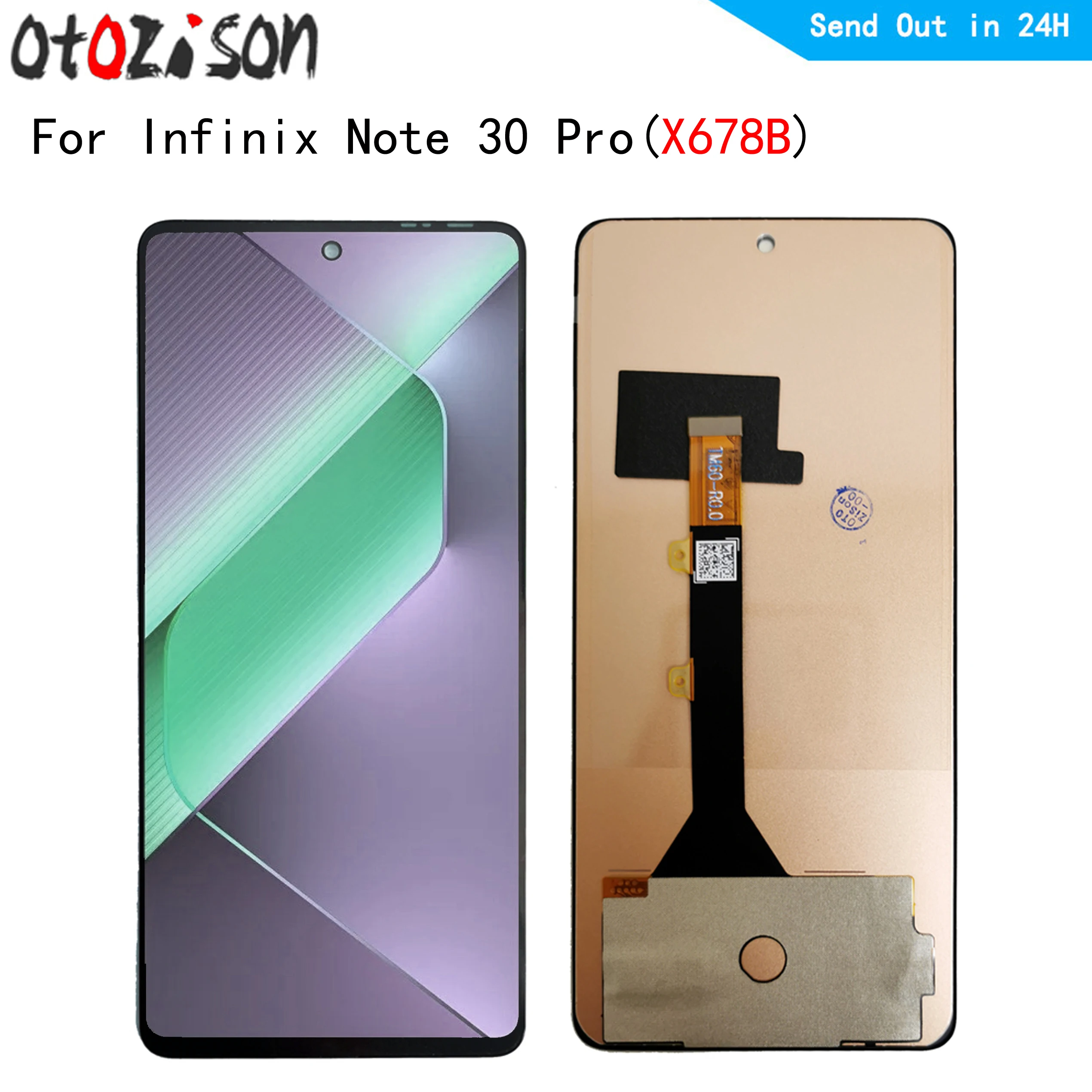 

X678B 6.67" TFT Display For Infinix Note 30 Pro X678B LCD Display Touch Panel Screen Digitizer With Frame Assembly For Note30Pro