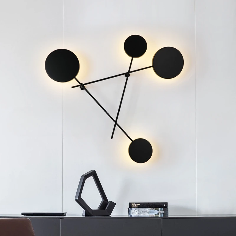 

Nordic minimalist geometric triangle wall lamp designer postmodern living room bedroom corridor bedside lamp wall lamp