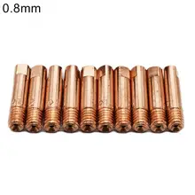 10Pcs Durable Red Copper 15AK M6 MIG Welding Torch M6 0.6/0.8/1.0/1.2mm Contact Tip Nozzle Welding Soldering Tool Wholesale
10Pcs Durable Red Copper 15AK M6 MIG Welding Torch M6 0.6/0.8/1.0/1.2mm Contact Tip Nozzle Welding Soldering Tool Wholesale