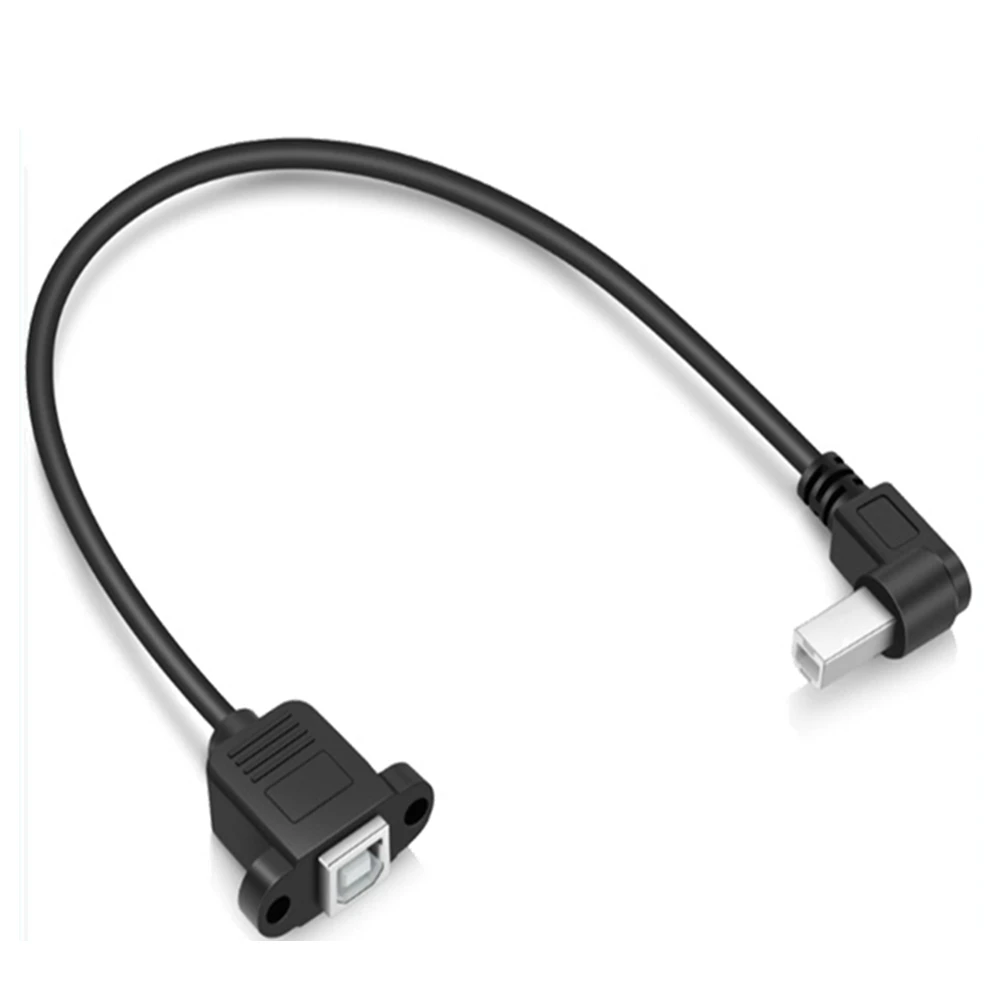 USB 2.0 Type B Plug to Type B Female Right Angle Printer Extension Cable With Panel Mount Screw Hole 30cm 50cm 
USB 2.0 Type B Plug to Type B Female Right Angle Printer Extension Cable With Panel Mount Screw Hole 30cm 50cm