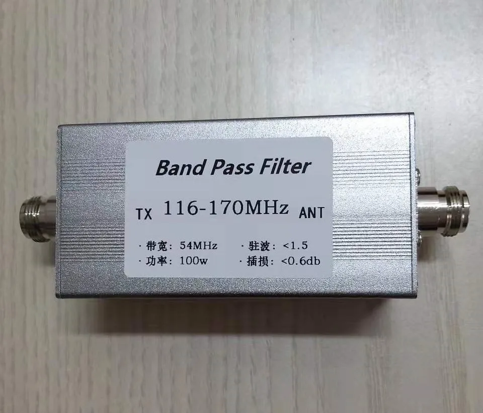 

Band pass filter N female socket BPF 116-170MHz Anti-interference Improve selectivity Increase communication