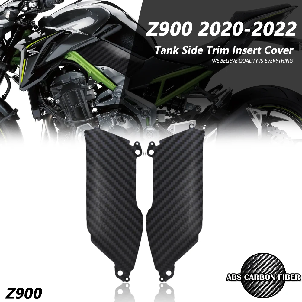 

Подходит для Kawasaki Z900 2020 -2022 двигатель углеродное волокно газовый бак Боковая Отделка вставка панель обтекатель защита капота Z900 аксессуары