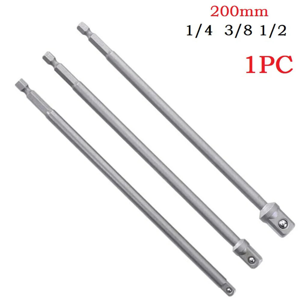200mm Impact Socket Adapter Chrome Vanadium Steel Hex Shank To 1/4 3/8 1/2 Extension Drill Bits Bar Adapter Extension Tool
200mm Impact Socket Adapter Chrome Vanadium Steel Hex Shank To 1/4 3/8 1/2 Extension Drill Bits Bar Adapter Extension Tool