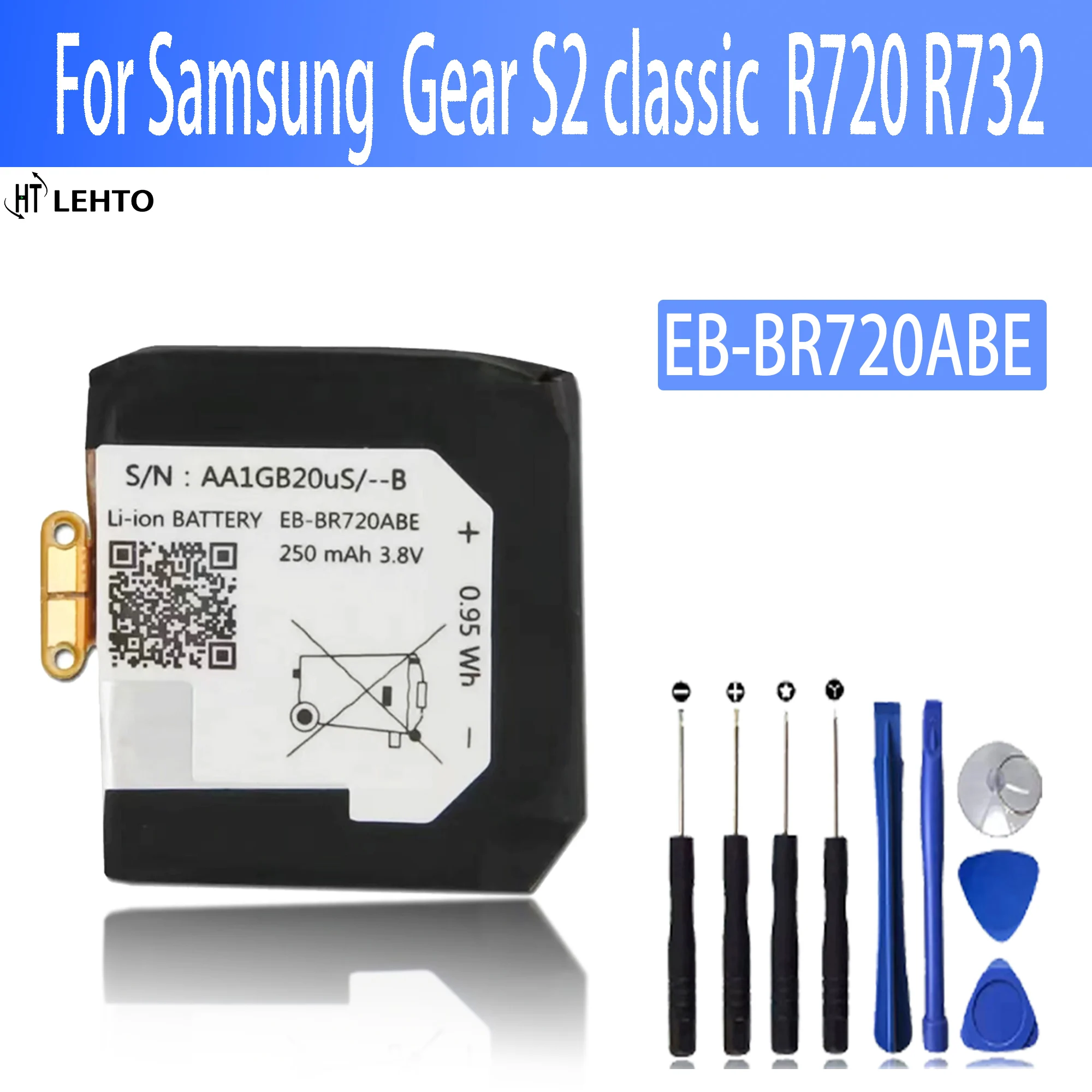 100% Original EB-BR720 Battery For SamsungGear S2 classic R732 EB-BR720ABE Batteries
100% Original EB-BR720 Battery For SamsungGear S2 classic R732 EB-BR720ABE Batteries