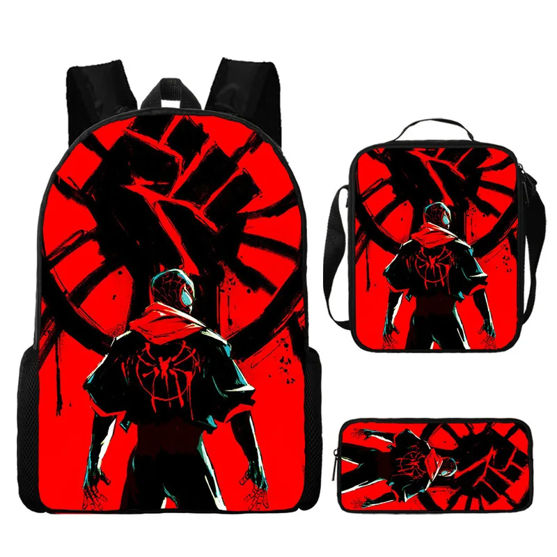 

Новый рюкзак из комиксов Marvel «Человек-паук», школьные ранцы для учеников начальной и средней школы, вместительный мультяшный рюкзак, сумка для обеда