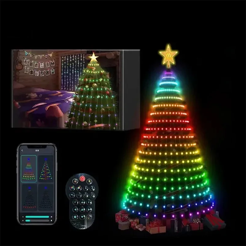 LED Star String Waterfall Xmas APP Bluetooth Home Yard Holiday Decor Smart Christmas Tree
LED Star String Waterfall Xmas APP Bluetooth Home Yard Holiday Decor Smart Christmas Tree