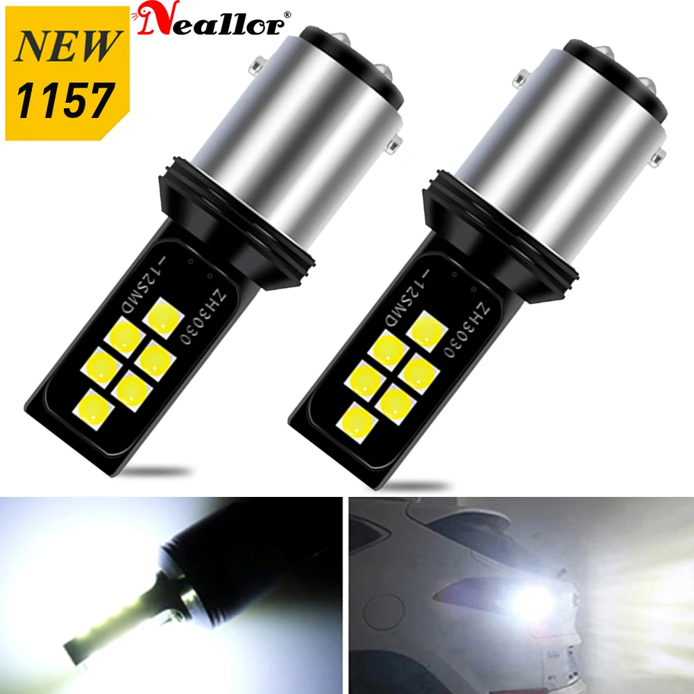 

2X 1156 S25 BA15S P21W LED 1157 BAY15D P21/5W T20 7443 W21W LED Canbus 3030SMD Car Turn Signal Reverse Brake Light Bulb 6000k