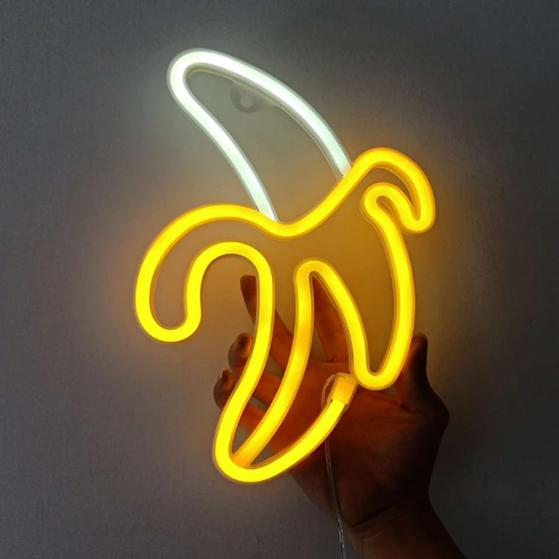 Banana Led Neon Light Sign Wall Art Sign Neon Night Light for Room Birthday Party Wall Decor Hanging Shopping Mall Night Light
Banana Led Neon Light Sign Wall Art Sign Neon Night Light for Room Birthday Party Wall Decor Hanging Shopping Mall Night Light
