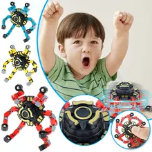 Fingertip Spinner Transformable Fingertip Gyro DIY Deformable Robot Fidget Toy Creative Fingertip Spin Top Stress Relief Toy
Fingertip Spinner Transformable Fingertip Gyro DIY Deformable Robot Fidget Toy Creative Fingertip Spin Top Stress Relief Toy
