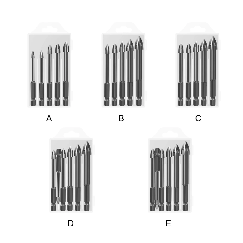 Drill Bit Kit Carbide Point Spear Head Glass Punch Workmanship Universal Ceramics Professional Hole Punches 5 6 8 10 12
Drill Bit Kit Carbide Point Spear Head Glass Punch Workmanship Universal Ceramics Professional Hole Punches 5 6 8 10 12