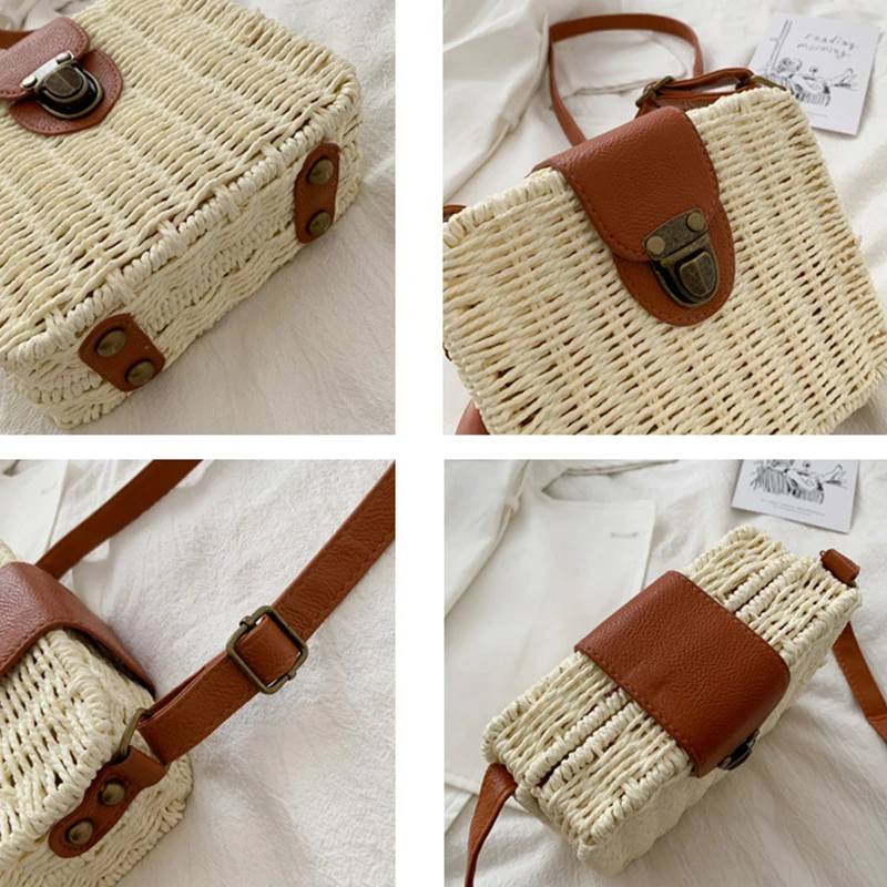Small Round Rattan Purse - Handwoven Vacation Essential 24 S69fc7aee294f41029d1a3cfeb0f4c64cV
