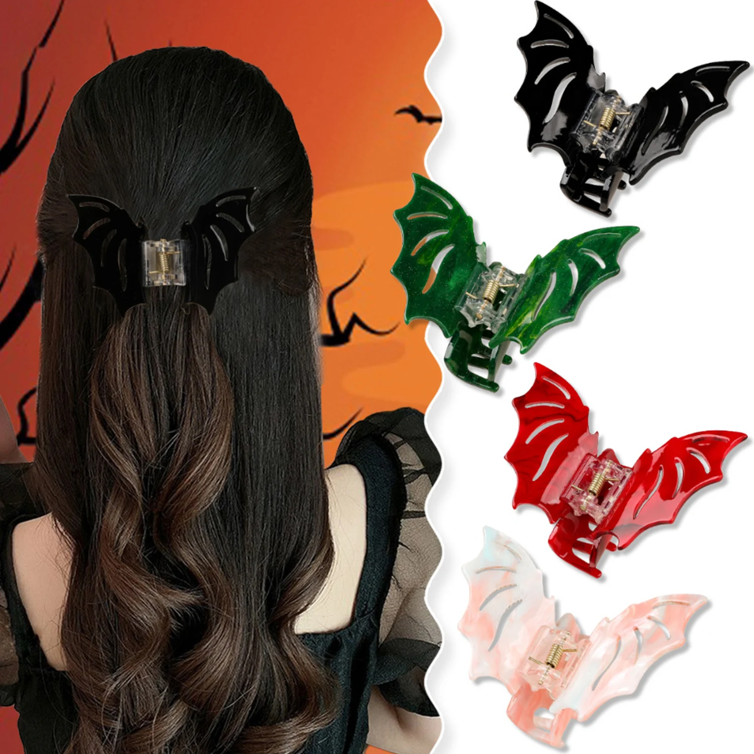 1Pcs Bat Hair Claws Creative Funny Halloween Hair Decoration Costume Hair Clip for Women Girls Cute Headwear Hair Accessories
1Pcs Bat Hair Claws Creative Funny Halloween Hair Decoration Costume Hair Clip for Women Girls Cute Headwear Hair Accessories